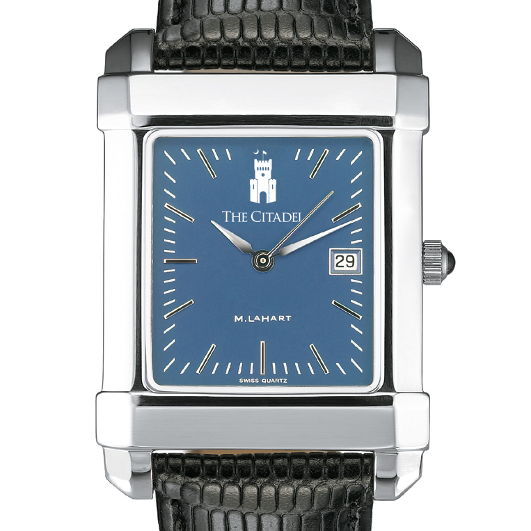 Citadel Men's Blue Quad Watch with Leather Strap