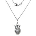 Chi Omega Sterling Silver Necklace with Owl Charm - Image 1