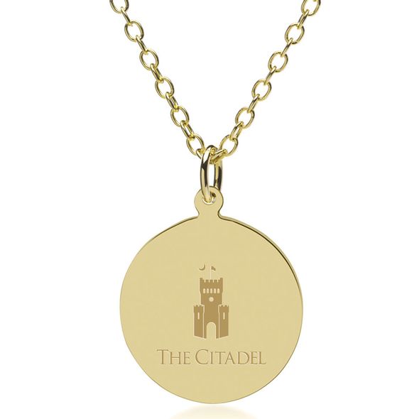Citadel 18K Gold Pendant & Chain