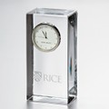 Rice Tall Glass Desk Clock by Simon Pearce - Image 1