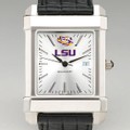 LSU Men's Collegiate Watch with Leather Strap - Image 1