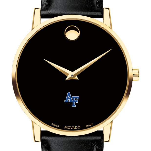 Air Force Academy Men's Movado Gold Museum Classic Leather