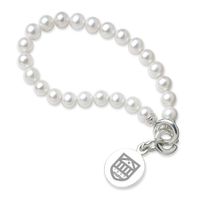 Tuck Pearl Bracelet with Sterling Silver Charm