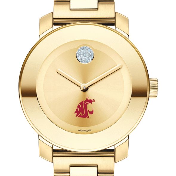 Washington State University Women's Movado Gold Bold