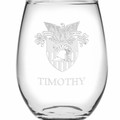 West Point Stemless Wine Glasses Made in the USA - Set of 2 - Image 2