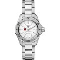 Miami University Women's TAG Heuer Steel Aquaracer with Silver Dial - Image 2