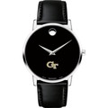 Georgia Tech Men's Movado Museum with Leather Strap - Image 2