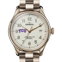 TCU Shinola Watch, The Vinton 38mm Ivory Dial