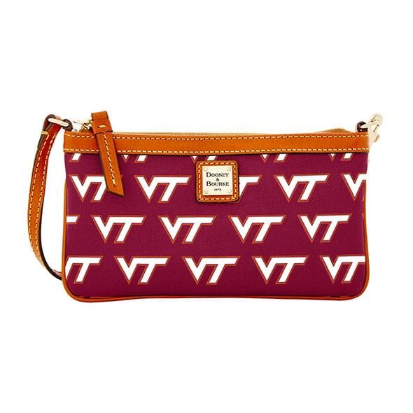 Virginia Tech Dooney & Bourke Large Slim Wristlet