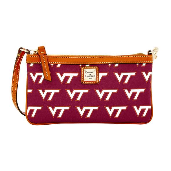 Virginia Tech Dooney & Bourke Large Slim Wristlet