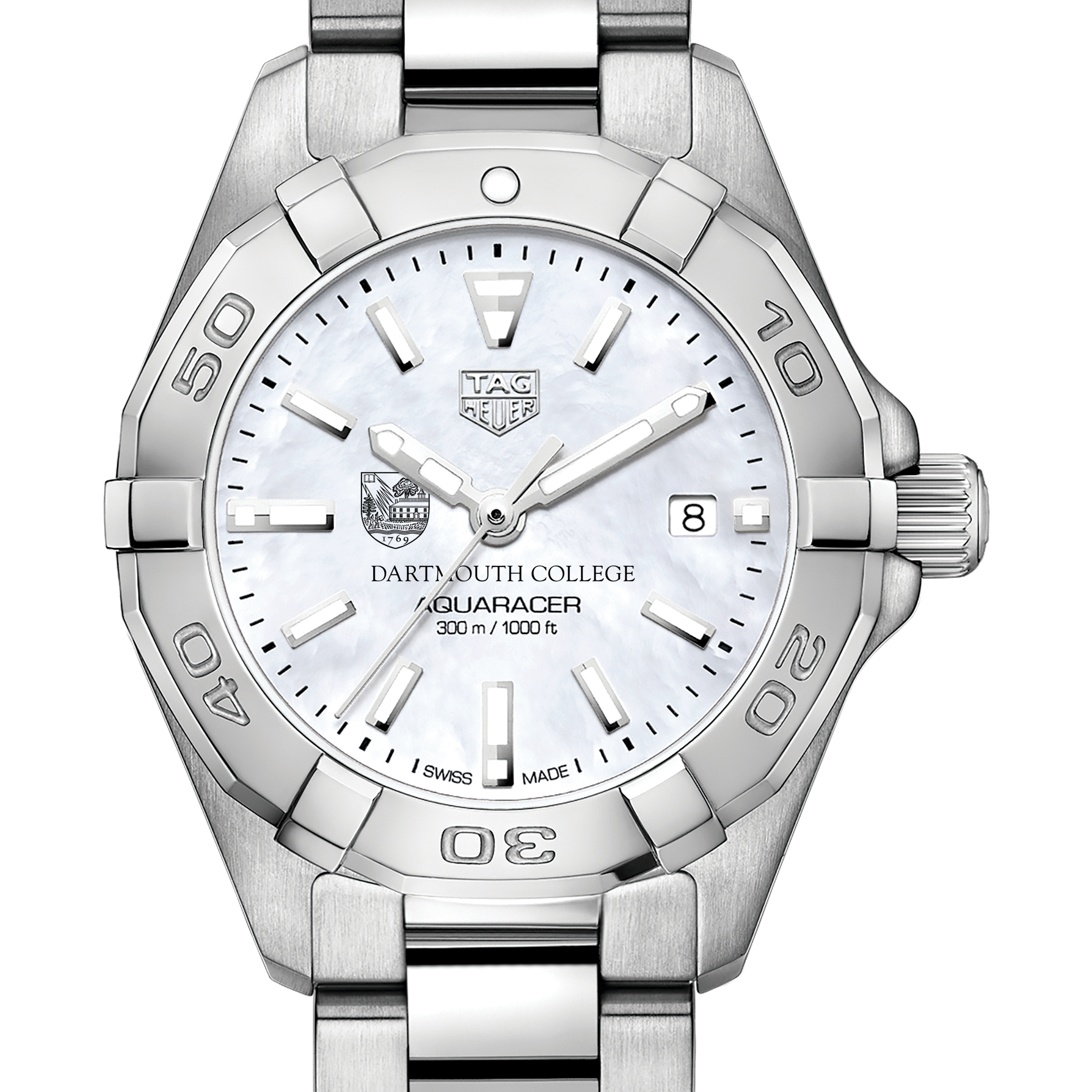 Dartmouth College Women's TAG Heuer Steel Aquaracer with MOP Dial