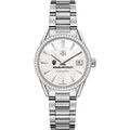 click to view Indiana University Women's TAG Heuer Steel Carrera with MOP Dial & Diamond Bezel - Image 2