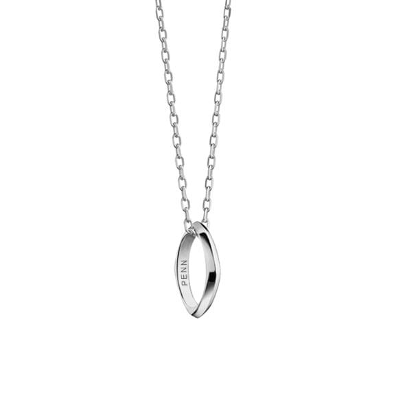 Penn Monica Rich Kosann Poesy Ring Necklace in Silver