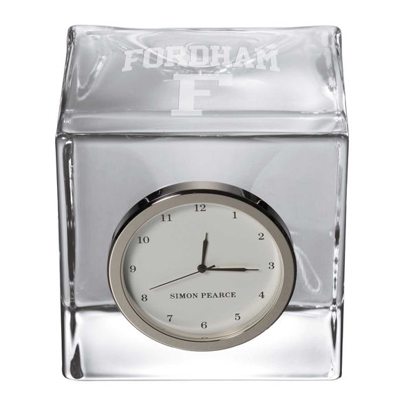 Fordham Glass Desk Clock by Simon Pearce - Image 1