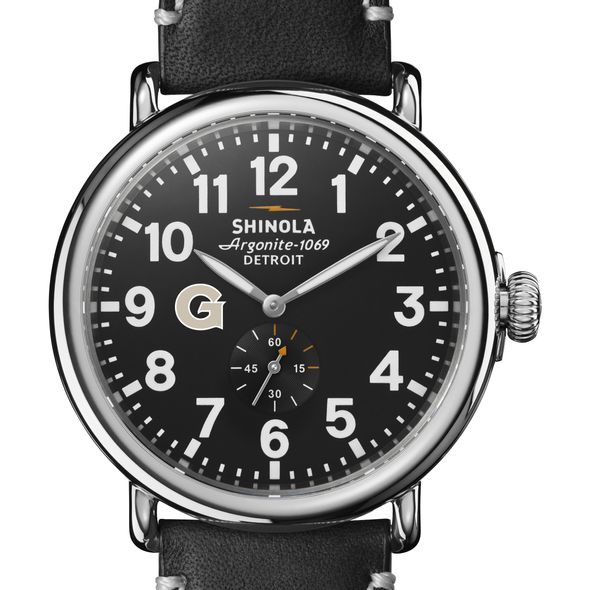 Georgetown Shinola Watch, The Runwell 47mm Black Dial - Image 1