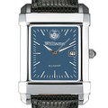 Williams College Men's Blue Steel Quad with Leather Strap - Image 1