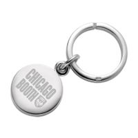 Chicago Booth Sterling Silver Insignia Key Ring