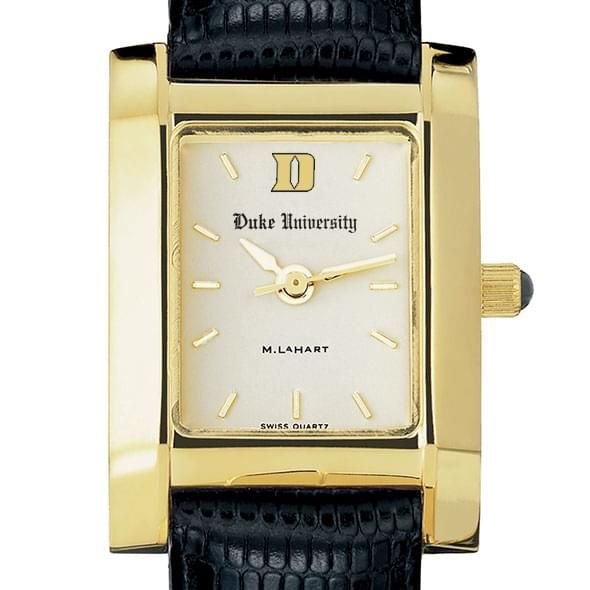 Duke Women's Gold Quad Watch with Leather Strap