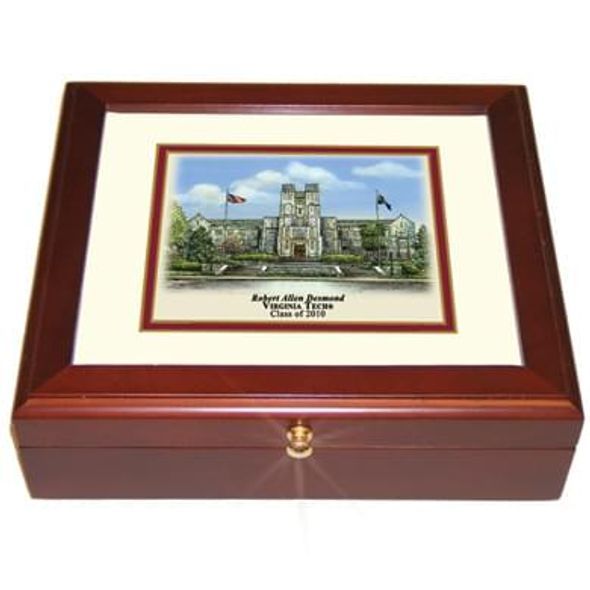 Virginia Tech Eglomise Desk Box