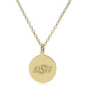 Oklahoma State University 18K Gold Pendant & Chain - Image 2