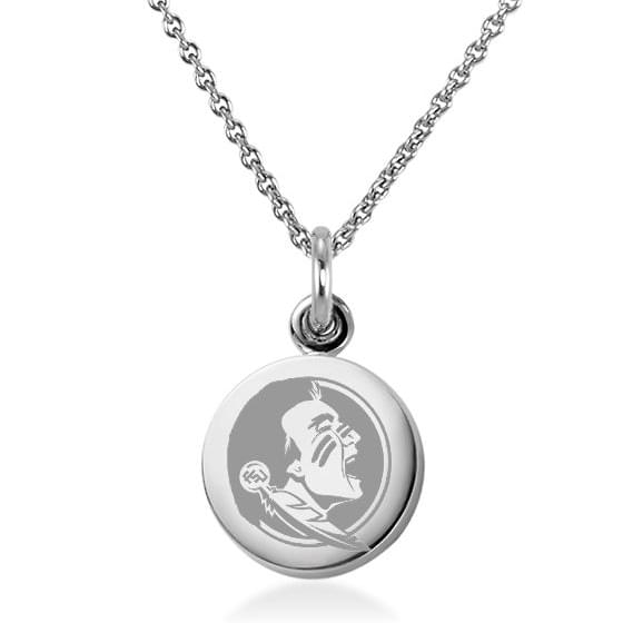Florida State University Necklace with Charm in Sterling Silver