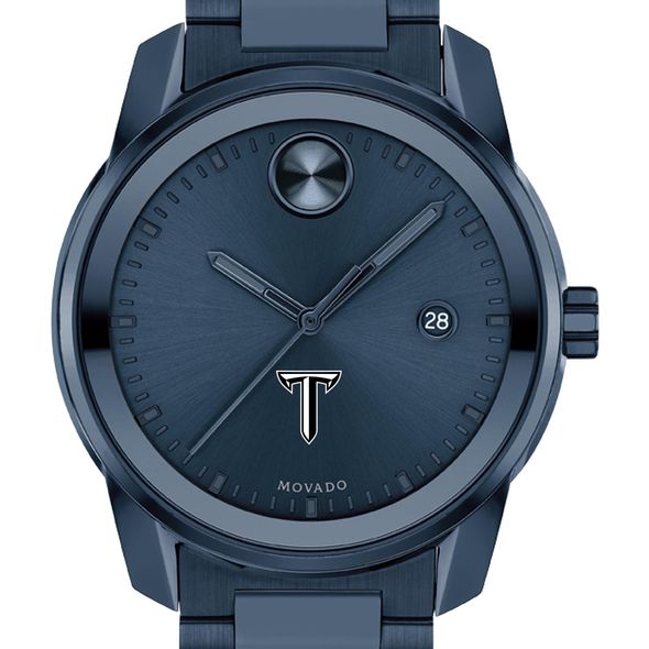 Troy University Men's Movado BOLD Blue Ion with Date Window - Image 1