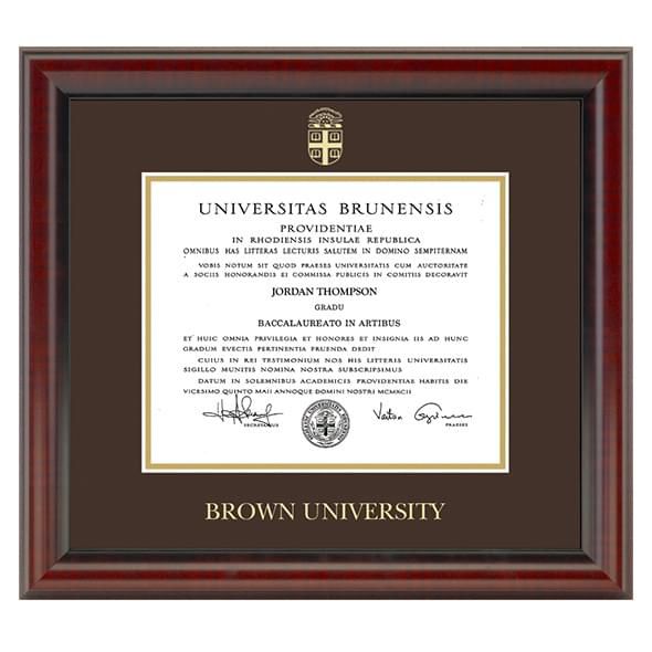 Brown Diploma Frame, the Fidelitas - Image 1
