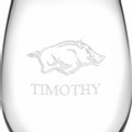 Arkansas Razorbacks Stemless Wine Glasses Made in the USA - Set of 4 - Image 3