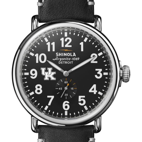 University of Kentucky Shinola Watch, The Runwell 47mm Black Dial - Image 1