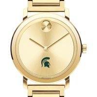 Michigan State Men's Movado Bold Gold with Bracelet
