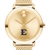 East Tennessee State Women's Movado Bold Gold with Mesh Bracelet