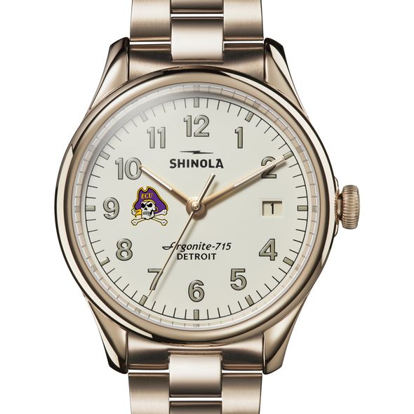 ECU Shinola Watch, The Vinton 38mm Ivory Dial - Image 1