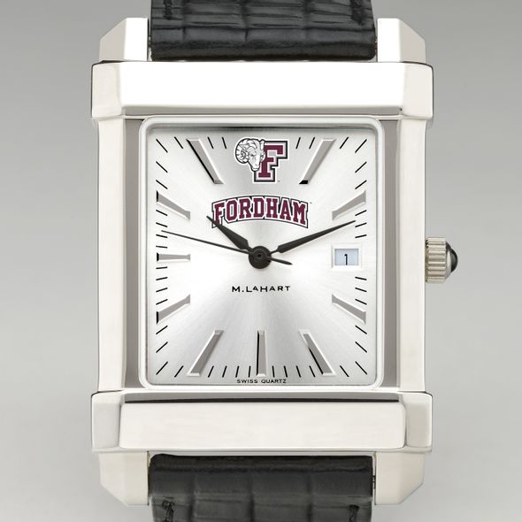 Fordham Men's Collegiate Watch with Leather Strap - Image 1