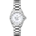 click to view Ball State Women's TAG Heuer Steel Aquaracer with MOP Diamond Dial - Image 2