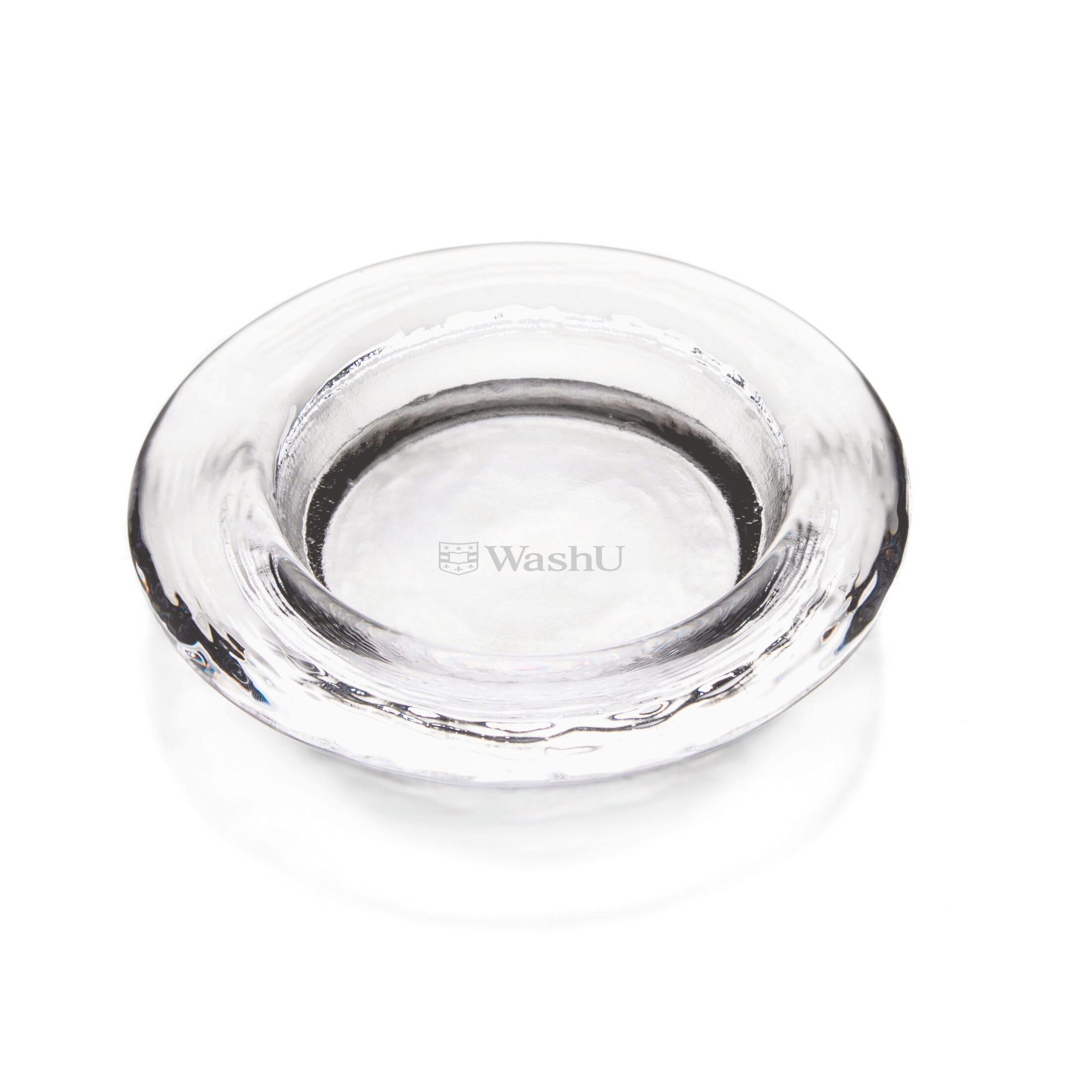 WUSTL Glass Wine Coaster by Simon Pearce