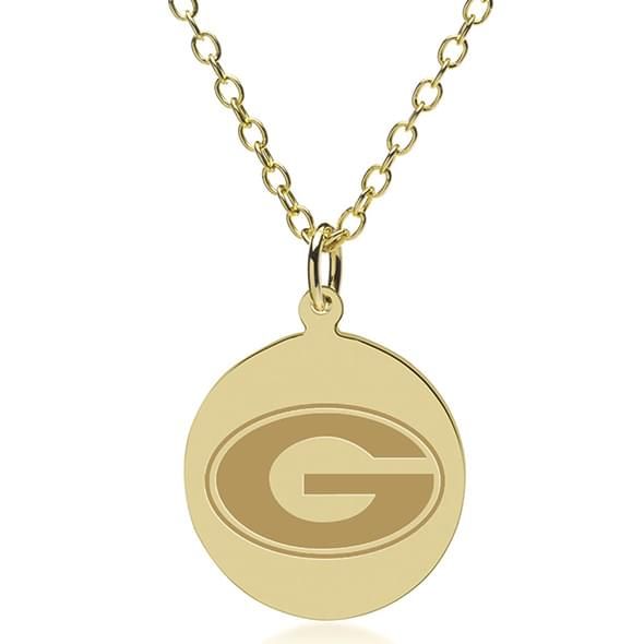 UGA 14K Gold Pendant & Chain - Image 1