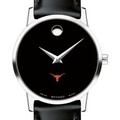 Texas Longhorns Women's Movado Museum with Leather Strap - Image 1
