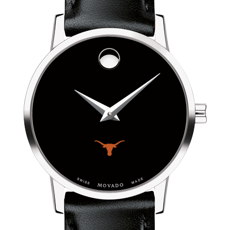 Texas Women's Movado Museum with Leather Strap