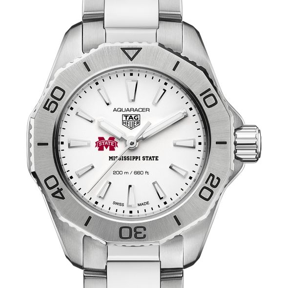 MS State Women's TAG Heuer Steel Aquaracer with Silver Dial - Image 1