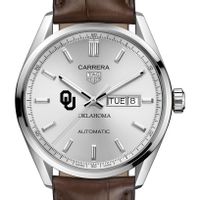 Oklahoma Men's TAG Heuer Automatic Day/Date Carrera with Silver Dial