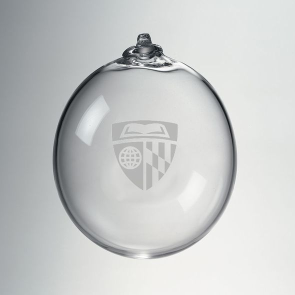 Johns Hopkins Glass Ornament by Simon Pearce - Image 1