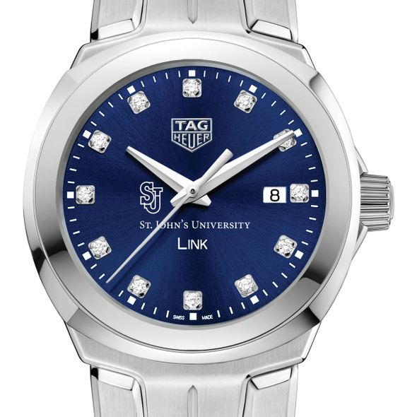 St. John's University Women's TAG Heuer Link with Blue Diamond Dial