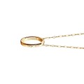 Clemson Monica Rich Kosann "Carpe Diem" Poesy Ring Necklace in Gold - Image 3