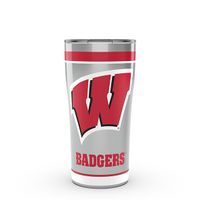 Wisconsin 20 oz. Stainless Steel Tervis Tumblers with Hammer Lids - Set of 2