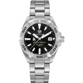 click to view Ball State Men's TAG Heuer Steel Aquaracer with Black Dial - Image 2