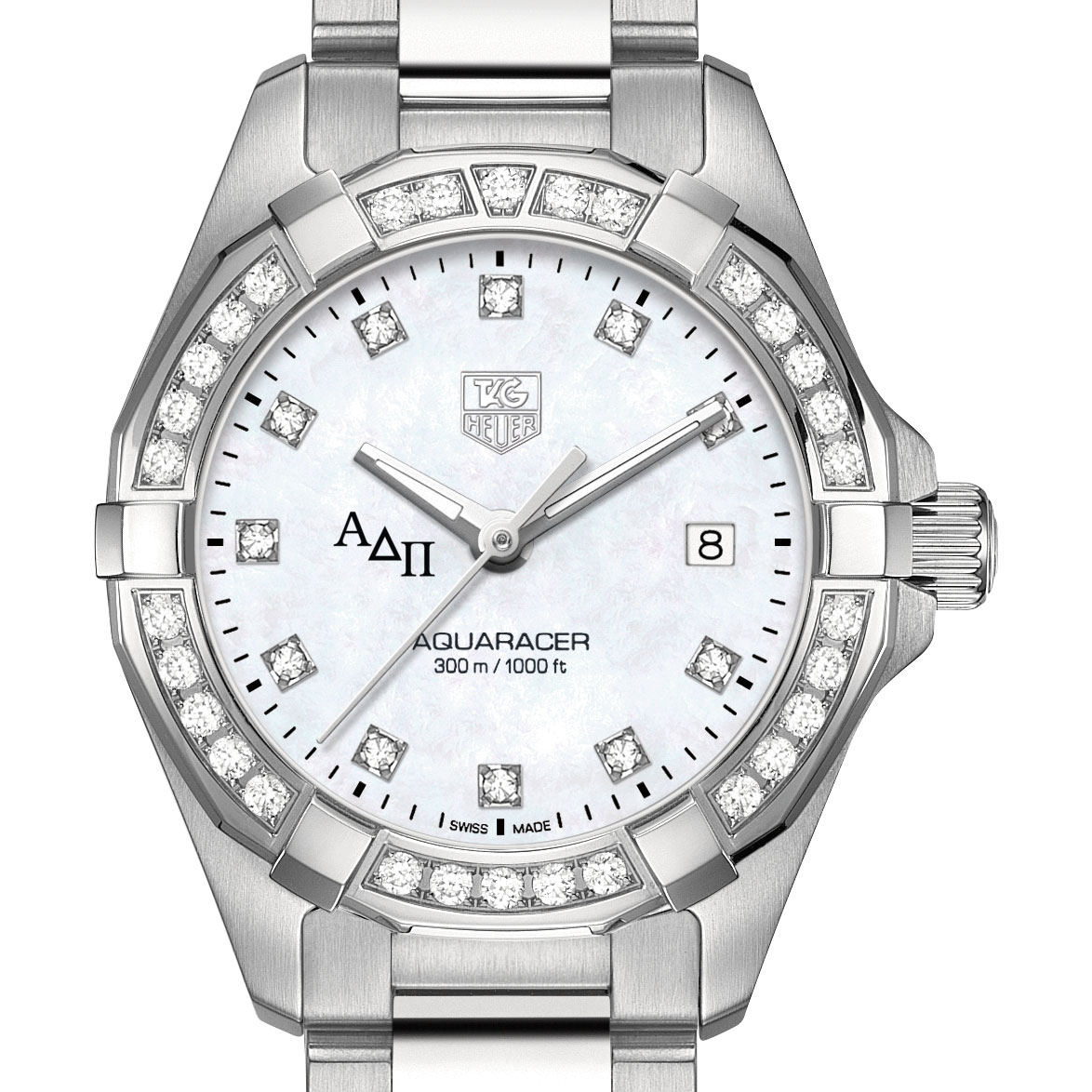 ADP W's TAG Heuer Steel Aquaracer with MOP Dia Dial & Bezel