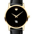 University of Kentucky Women's Movado Gold Museum Classic Leather - Image 1
