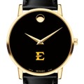 East Tennessee State Men's Movado Gold Museum Classic Leather - Image 1