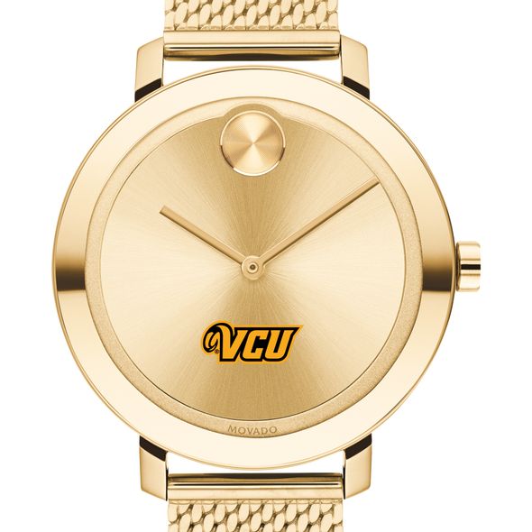 VCU Women's Movado Bold Gold with Mesh Bracelet - Image 1