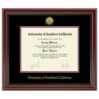 USC Diploma Frame - Gold Medallion